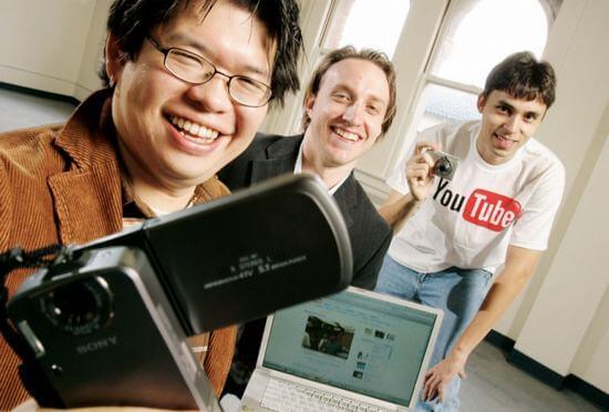 Создатели YouTube: Чад Хердли (Chad Meredith Hurley), Стив Чен (Steve Chen) и Джавед Карим (Jawed Karim). Фото: wikimedia.org