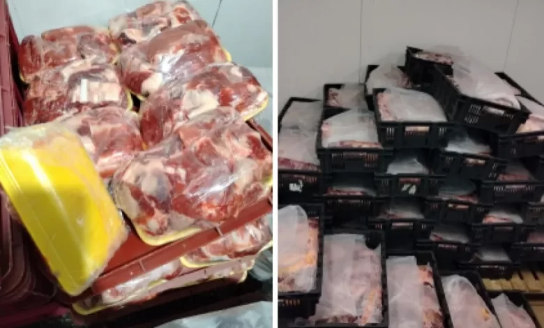 Более 600 кг мясной продукции без документов обнаружили под Гомелем